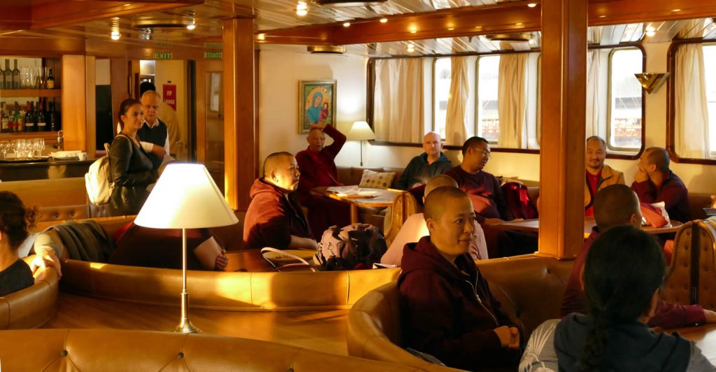 Boat Ride, Mahasangha 2018 in Greece