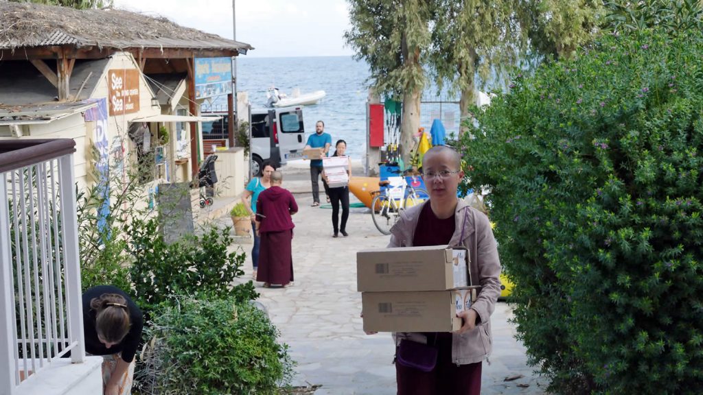 Preparing for Minling Dorsem Drubch&ouml;, Magasangha 2018 in Athens