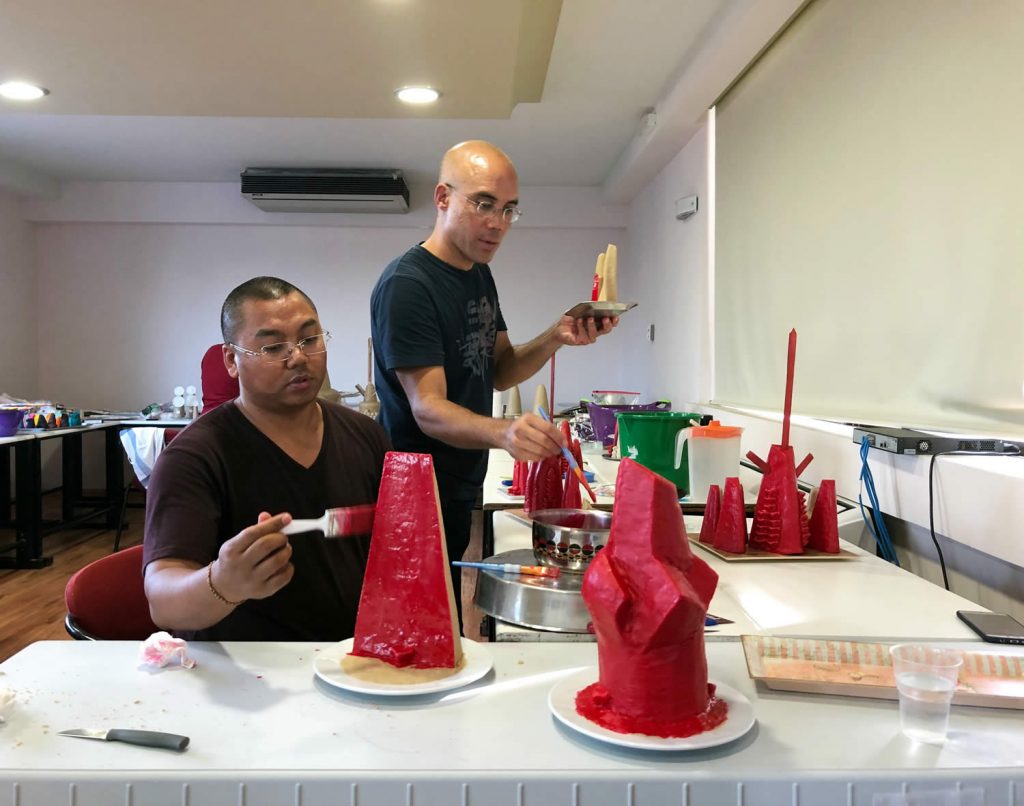 Torma preparation, Mahasangha 2018 in Athens