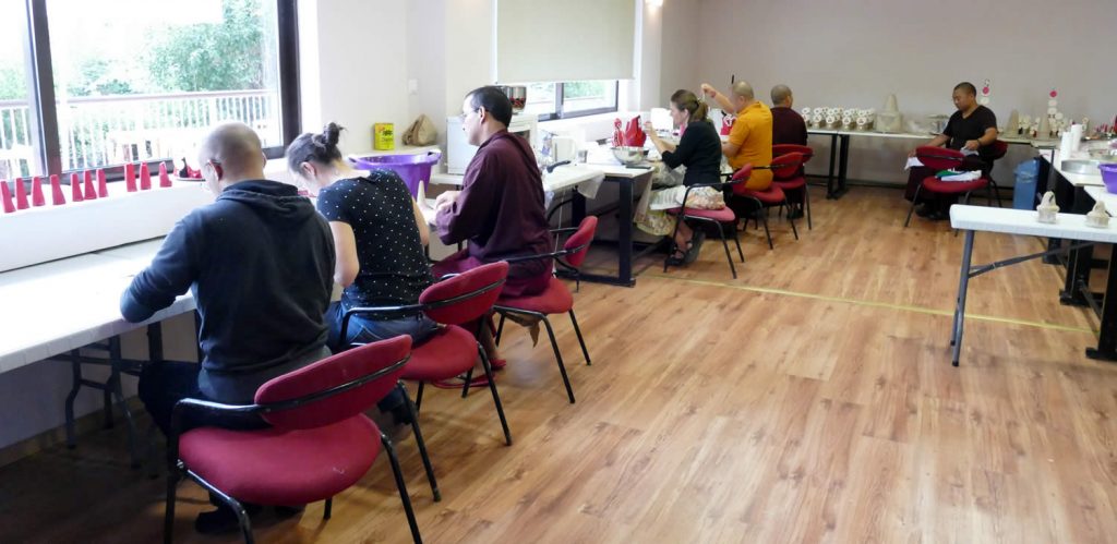 Torma preparation, Mahasangha 2018 in Athens