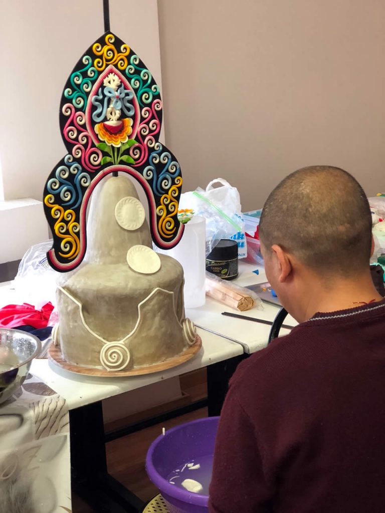 Torma preparation, Mahasangha 2018 in Athens